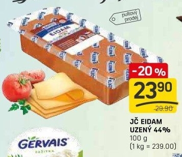 Sýr Eidam uzený 44% Jihočeský Madeta