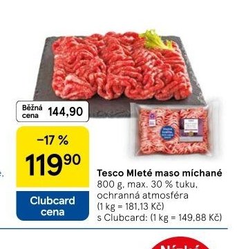 Tesco Mleté maso míchané