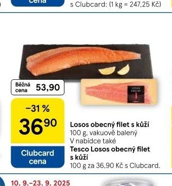 Losos obecný filet s kůží