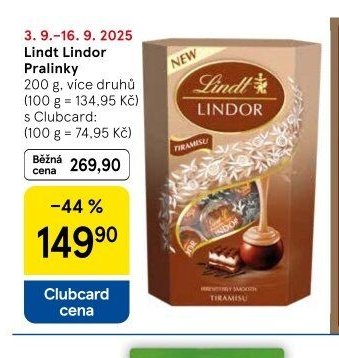 Lindt Lindor Pralinky