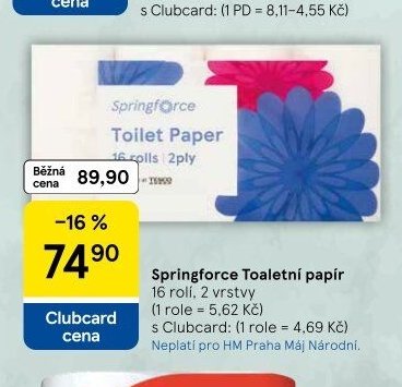 Springforce Toaletní papír