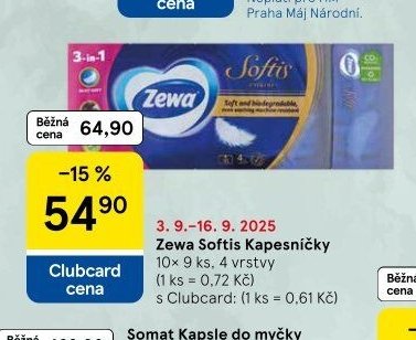 Zewa Softis Kapesníčky