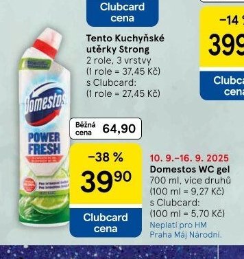 Domestos WC gel
