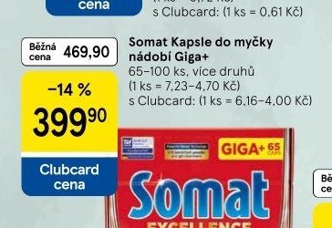 Somat Kapsle do myčky nádobí Giga+