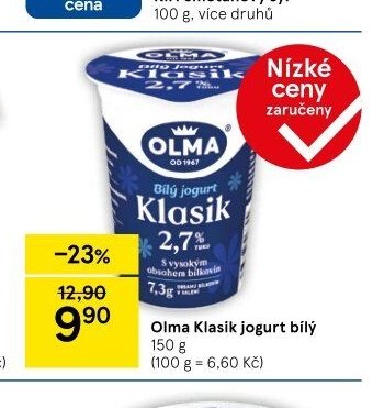 Olma Klasik jogurt bílý