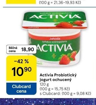 Activia Probiotický jogurt ochucený