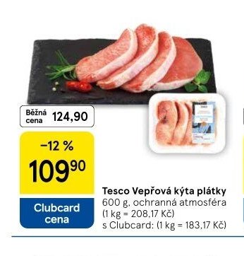 Tesco Vepřová kýta plátky