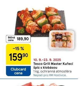 Tesco Grill Master Kuřecí špíz s klobásou