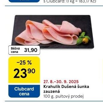 Krahulík Dušená šunka zauzená