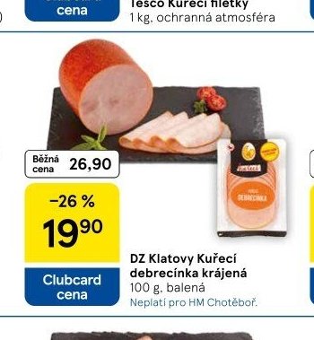 DZ Klatovy Kuřecí debrecínka krájená