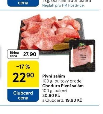 Chodura Pivní salám