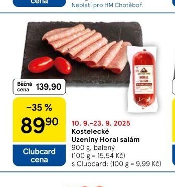 Kostelecké Uzeniny Horal salám