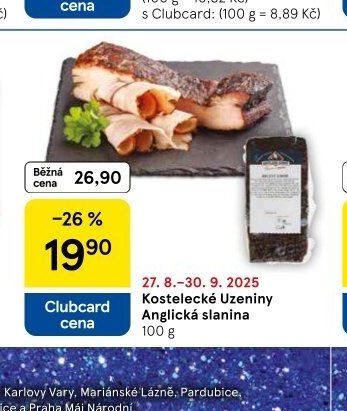 Kostelecké Uzeniny Anglická slanina