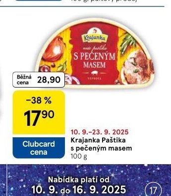 Krajanka Paštika s pečeným masem
