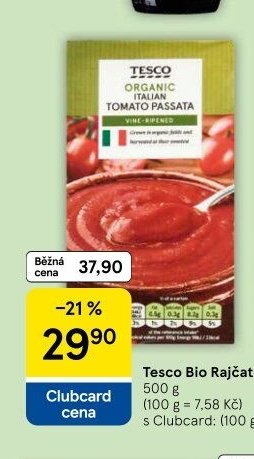 Tesco Bio Rajčatový protlak 500 g