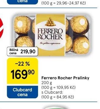 Ferrero Rocher Pralinky 200 g