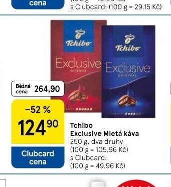 Tchibo Exclusive Mletá káva 250 g