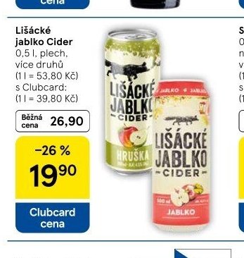 Lišácké jablko Cider