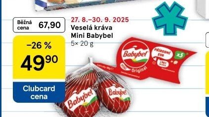 Veselá kráva Mini Babybel