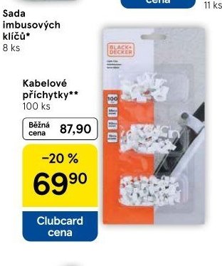 Kabelové příchytky 100 ks