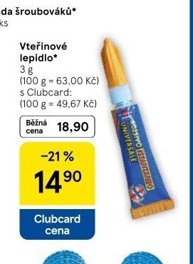 Vteřinové lepidlo 3 g