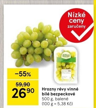 Hrozny bílé bezsemenné The Grower'