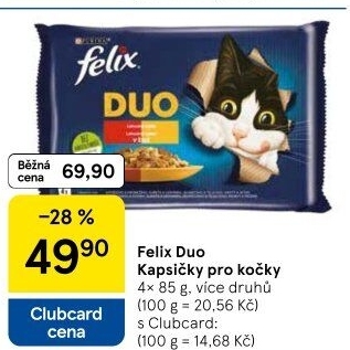 Kapsičky pro kočky Duo Felix Purina