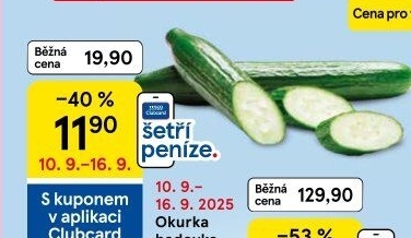 Okurka salátová - hadovka