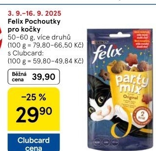 Pamlsky pro kočky Felix Purina