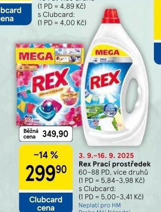 Prací prostředky Rex