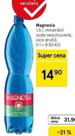 Přírodní voda Magnesia