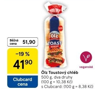 Toustový chléb Ölz