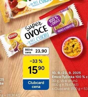 Tyčinka Super Ovoce Emco