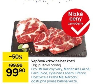 Vepřová krkovice bez kosti