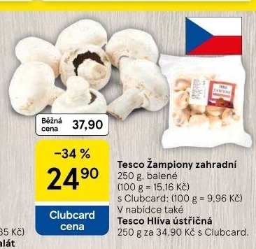 Žampiony zahradní Tesco