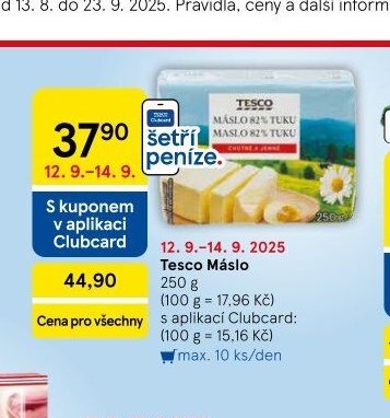 Tesco Máslo 250 g