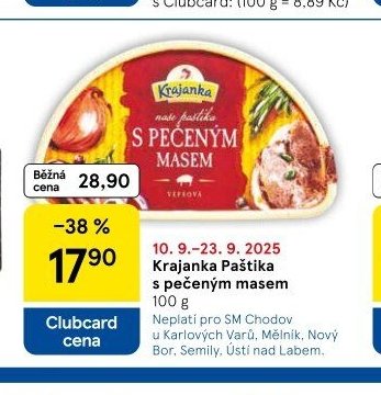 Krajanka Paštika s pečeným masem