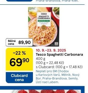 Tesco Spaghetti Carbonara