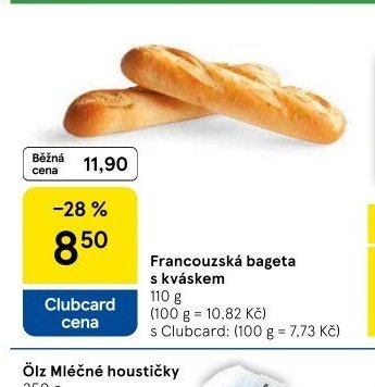 Francouzská bageta s kváskem 110 g
