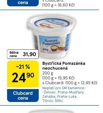 Bystřická Pomazánka neochucená