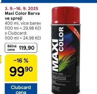 Barva ve spreji Maxi Color