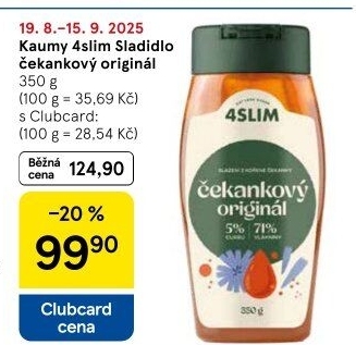 Čekankový sirup 4Slim