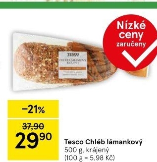 Chléb lámankový Tesco