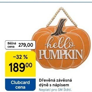 Dřevěná závěsná dekorace