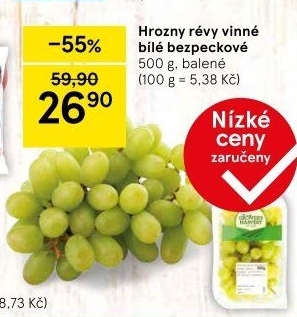 Hrozny bílé bezsemenné The Grower'