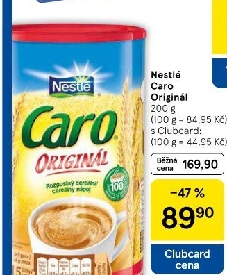 Nápoj instantní obilninový Caro Original Nestlé