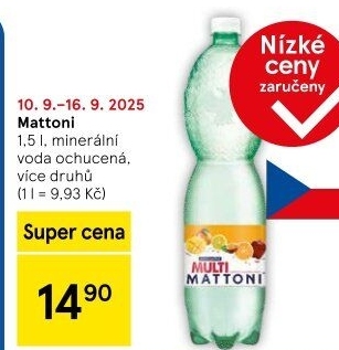 Ochucená voda Mattoni