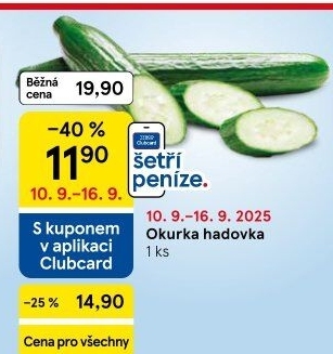 Okurka salátová - hadovka