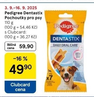Pamlsky pro psy Denta Stix Pedigree