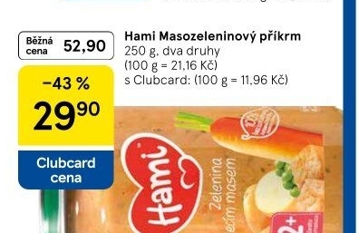 Příkrm masozeleninový Hami